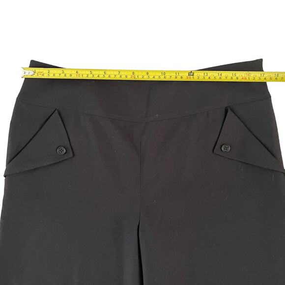 Carlisle Wide Leg Pants Women 10 Brown Wool Cashmere Blend Cropped Dark Academia - Picture 7 of 9